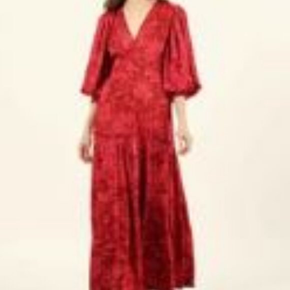 Omika Sloan Maxi Dress, Amaya Beetroot, Medium, NWT - Picture 2 of 2